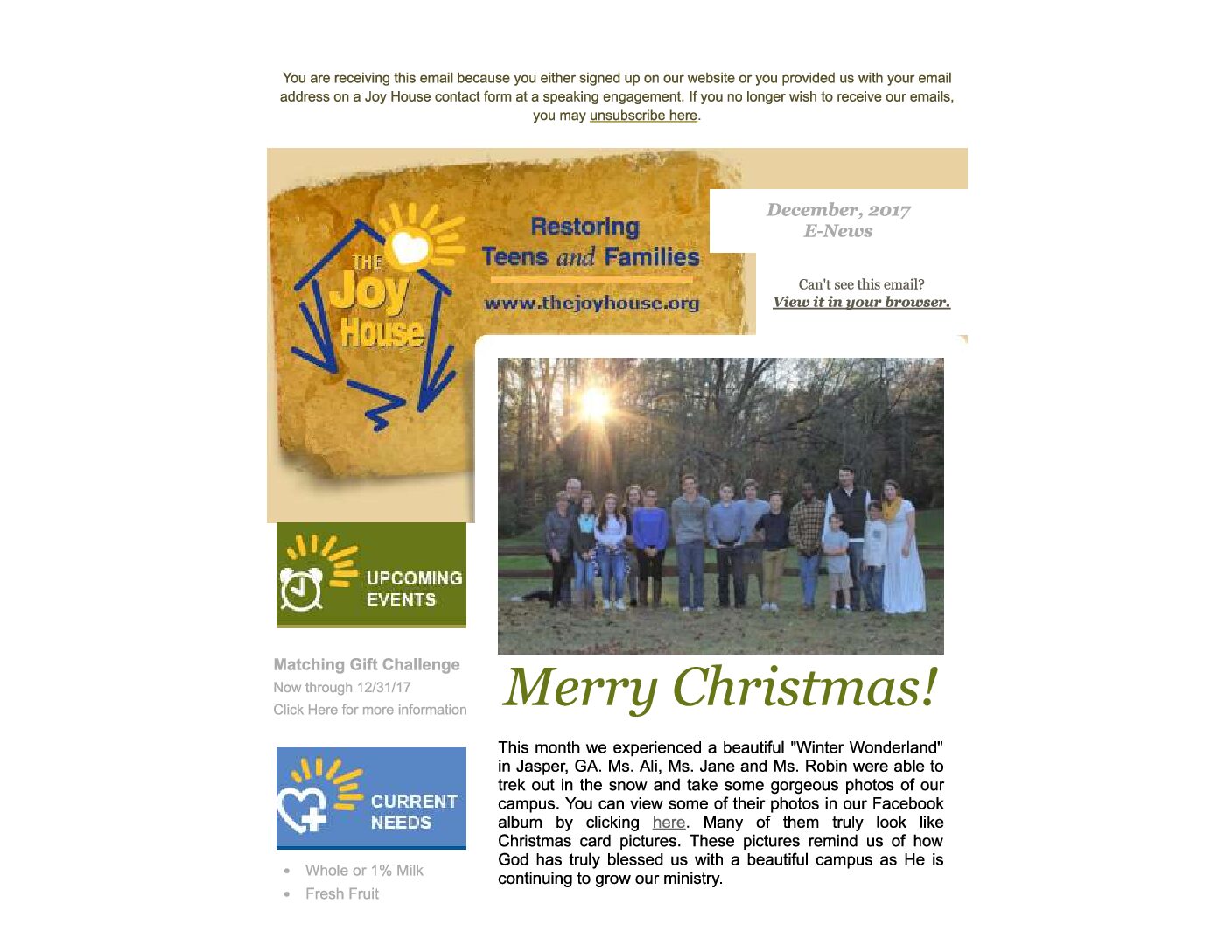 December E-News